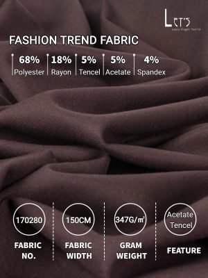 2025 AW Fashion Women's Acetate Fabric | Tencel-Acetate Thickened Stretch Fabric: In Stock for Women's Apparel