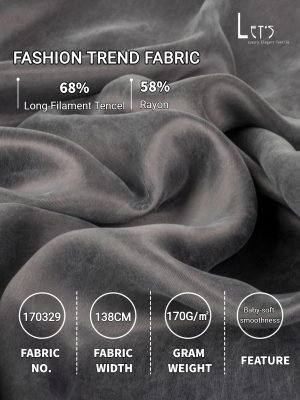 Tencel & Rayon Sand-Wash Like Cupro Fabric: Ideal for Cloud-Soft Shirts, Matte-Finish Dresses & Skin-Friendly Women's Pants
