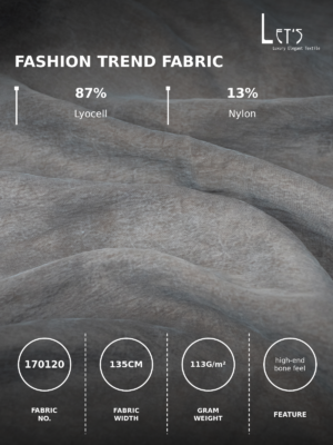 Sandwashed Lyocell-Nylon Blend – 135cm Width, 113GSM, In Stock