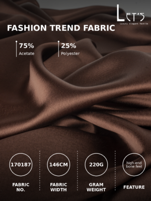 Premium Acetate Suiting Fabric – Reversible, Rich Color Palette, In Stock
